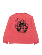Cupid's Calling LS T-shirt : Off-Red