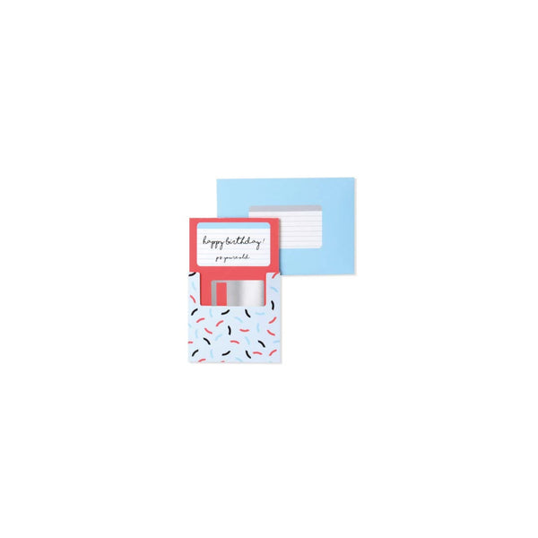 OOH DEER Floppy Disk 3D Layer Greeting Card