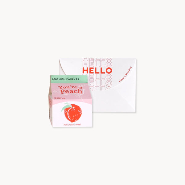 OOH DEER Juice Box 3D Layer Greeting Card