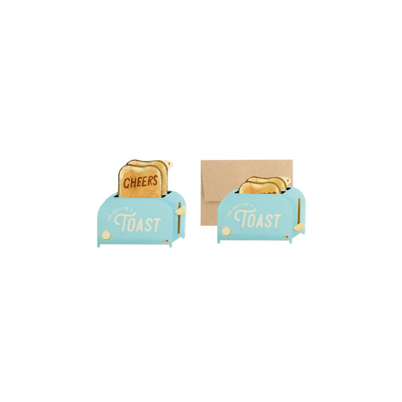 OOH DEER Toaster 3D Layer Greeting Card