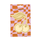 DESIGNWORKS INK Brass Bookmark Cherries