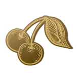 DESIGNWORKS INK Brass Bookmark Cherries