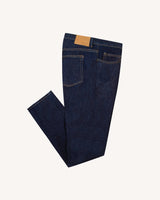 DENIM STRAIGHT PANTS WOVEN - DARK DENIM