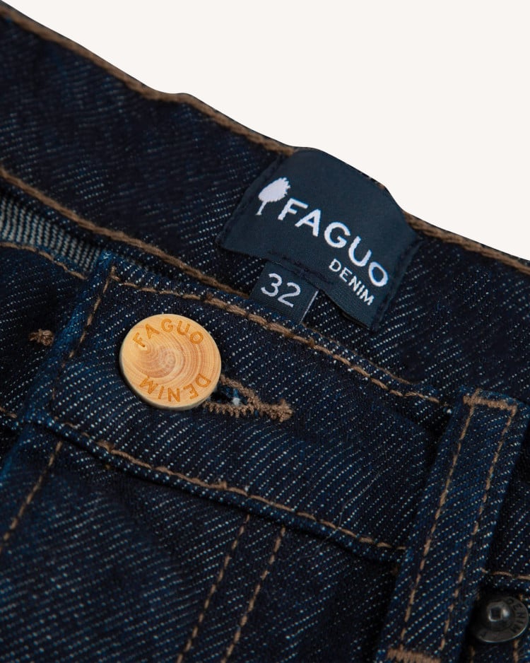 DENIM STRAIGHT PANTS WOVEN - DARK DENIM