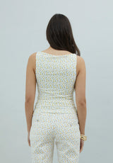 DOUBLE LAYER BUTTERCUP MESH VEST - BUTTER