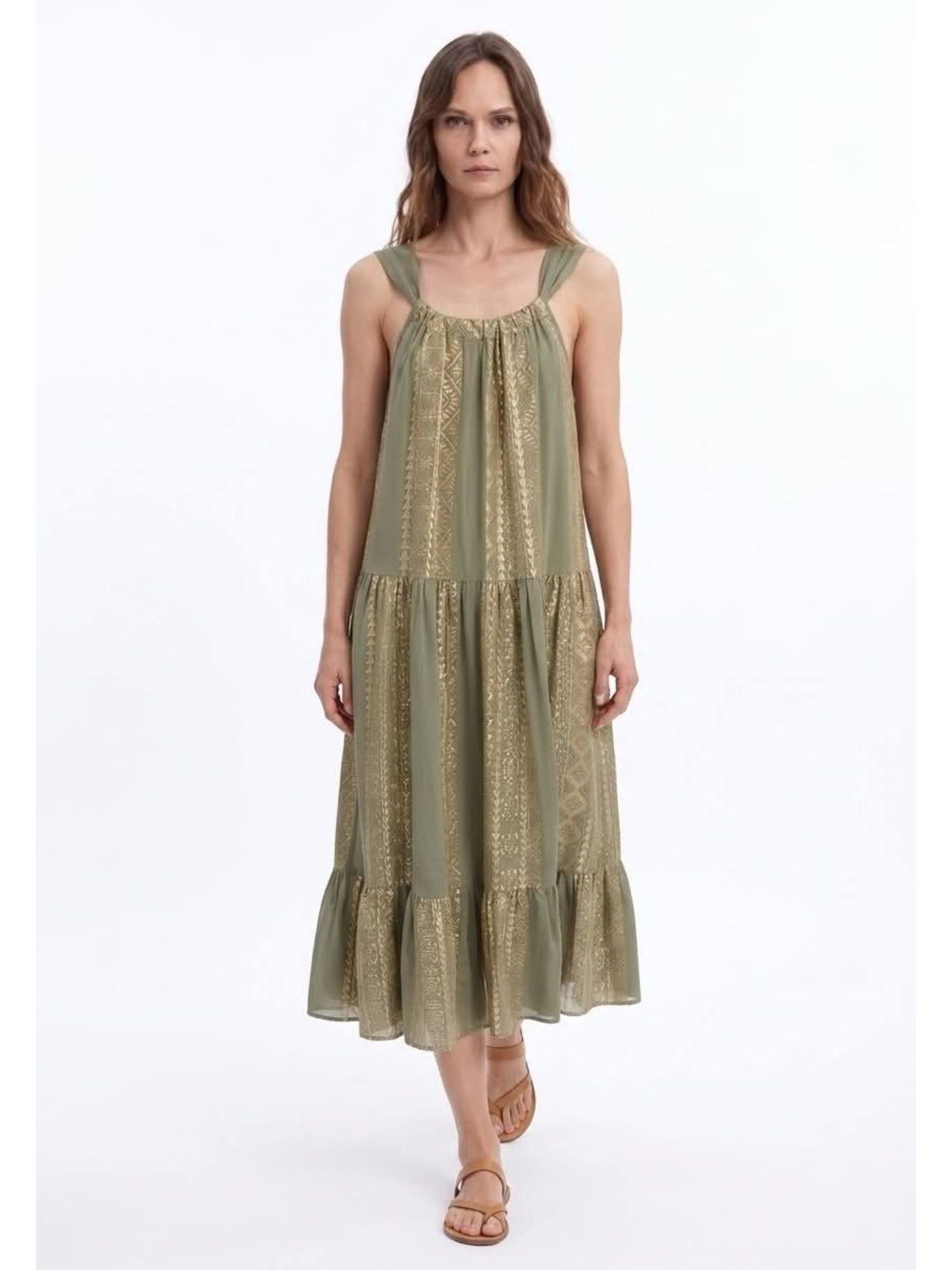 DRESS MAXI CLASSIC TRIANGLE HALTER NECK BACKLESS