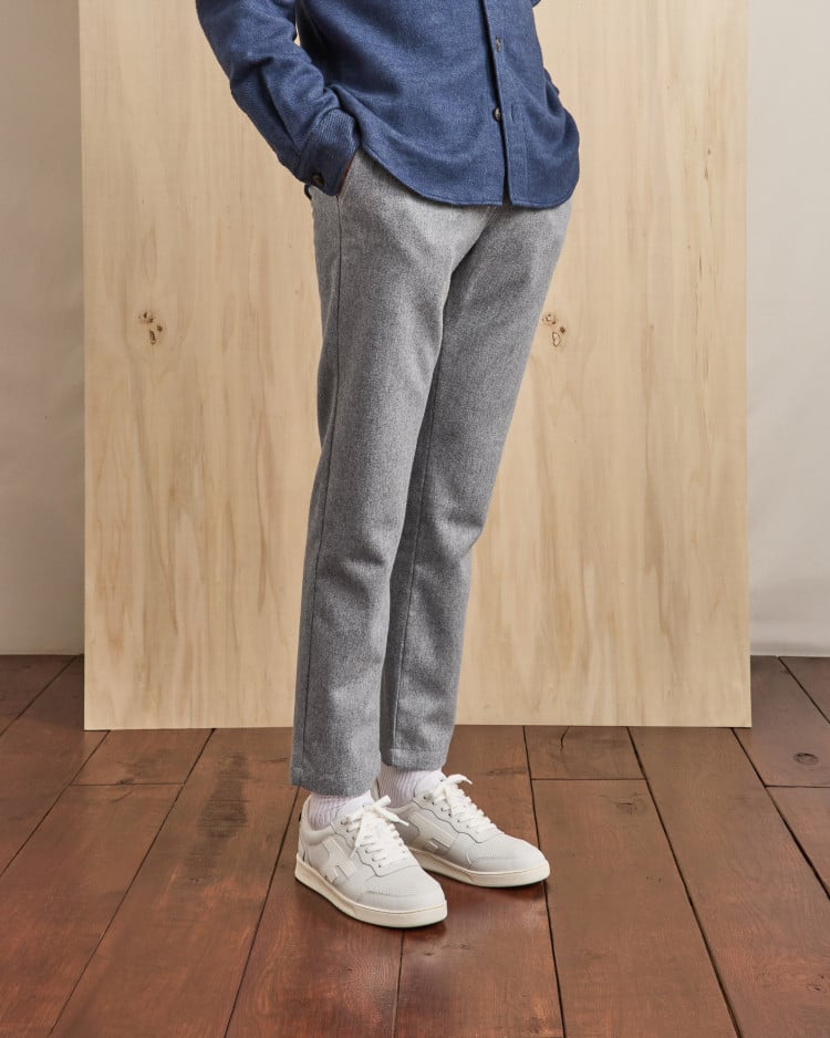 DREUILLE PANTS WOVEN - MEDIUM GREY MELANGE