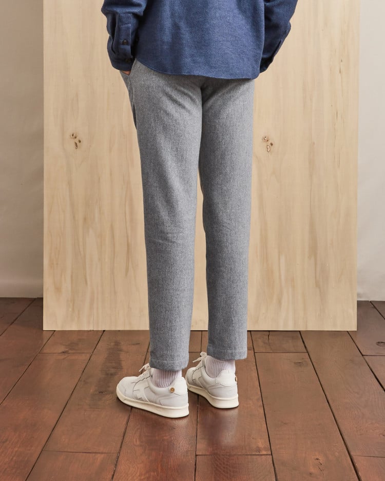 DREUILLE PANTS WOVEN - MEDIUM GREY MELANGE