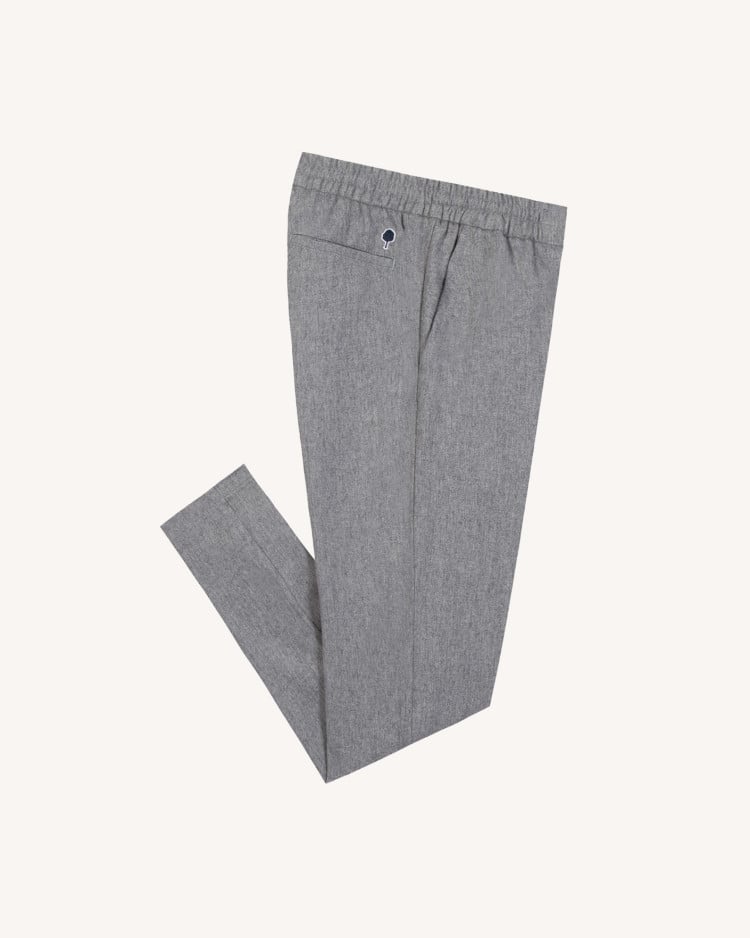 DREUILLE PANTS WOVEN - MEDIUM GREY MELANGE