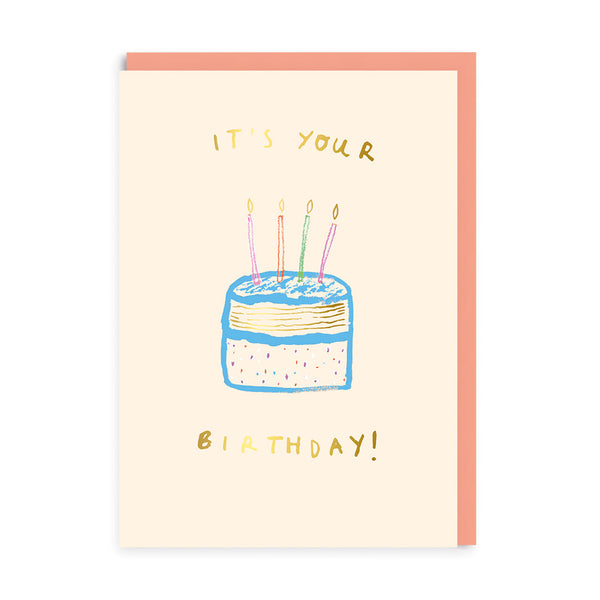 OOH DEER It's Your Birthday Cake Greeting Card