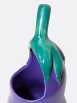 DOIY Farmers Market Eggplant Utensils Pot