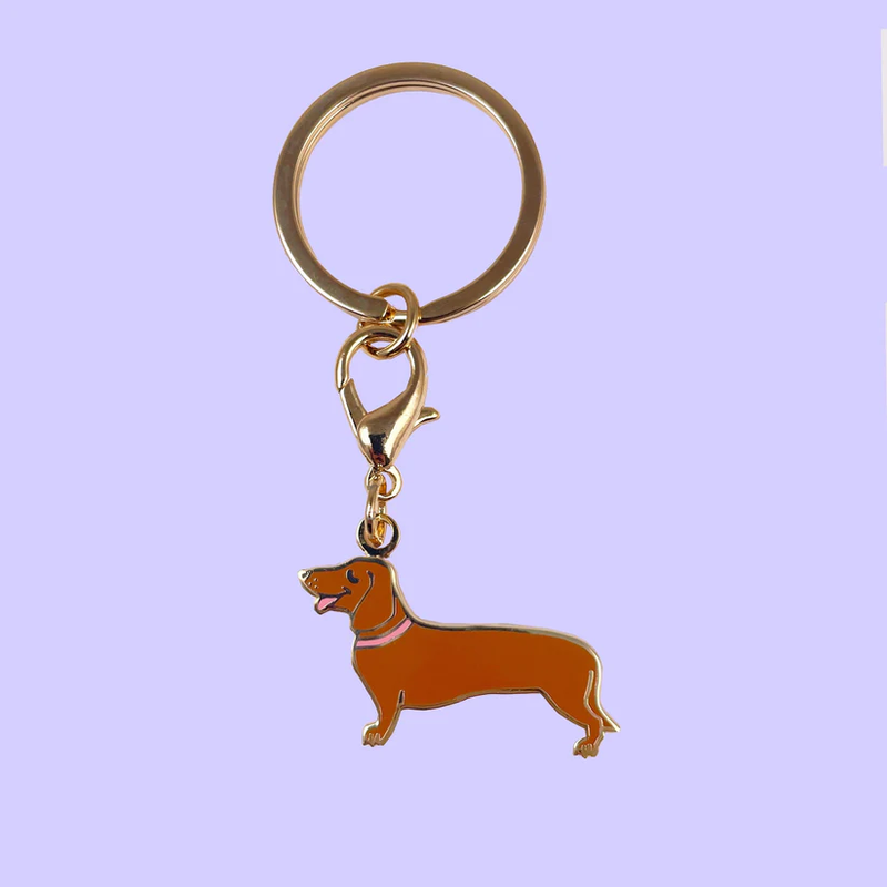 Dachshund key ring