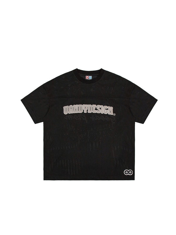 Design Mesh T-shirt - Black