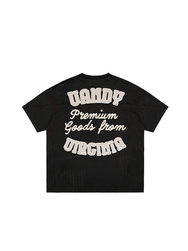 Design Mesh T-shirt - Black
