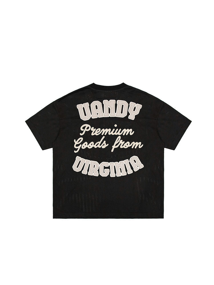 Design Mesh T-shirt - Black