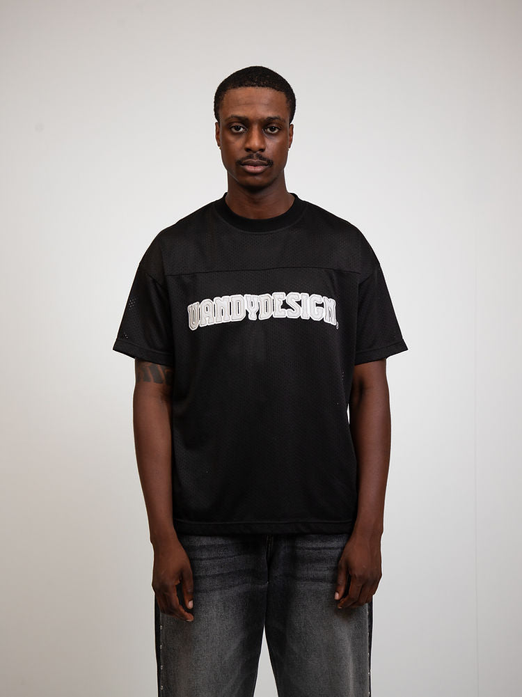 Design Mesh T-shirt - Black