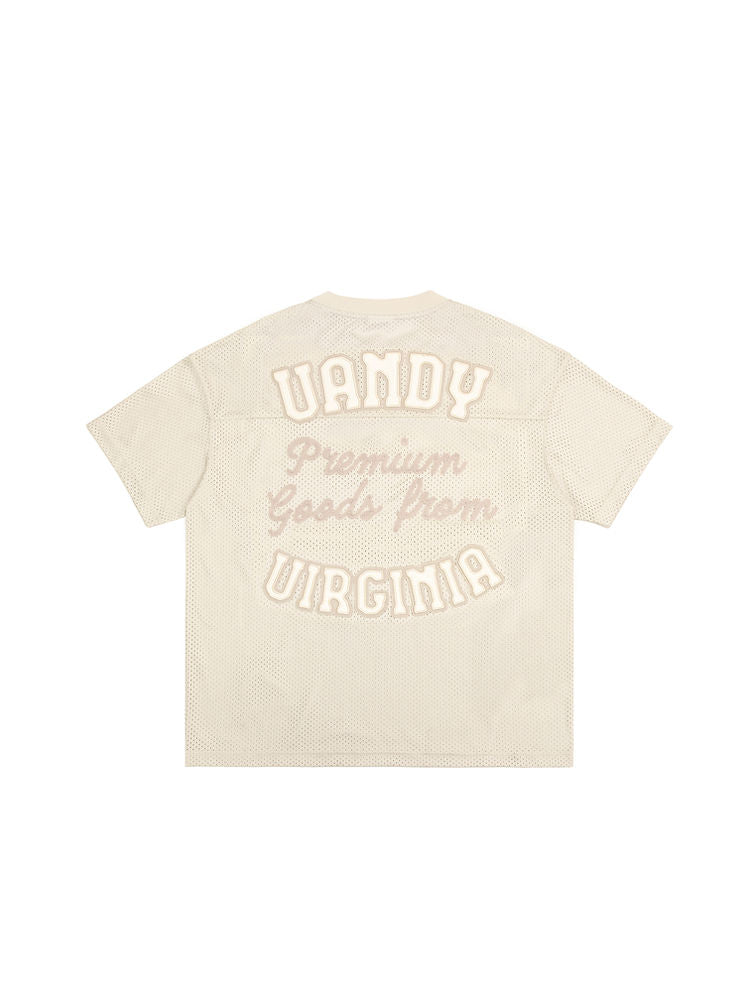Design Mesh T-shirt - Cream