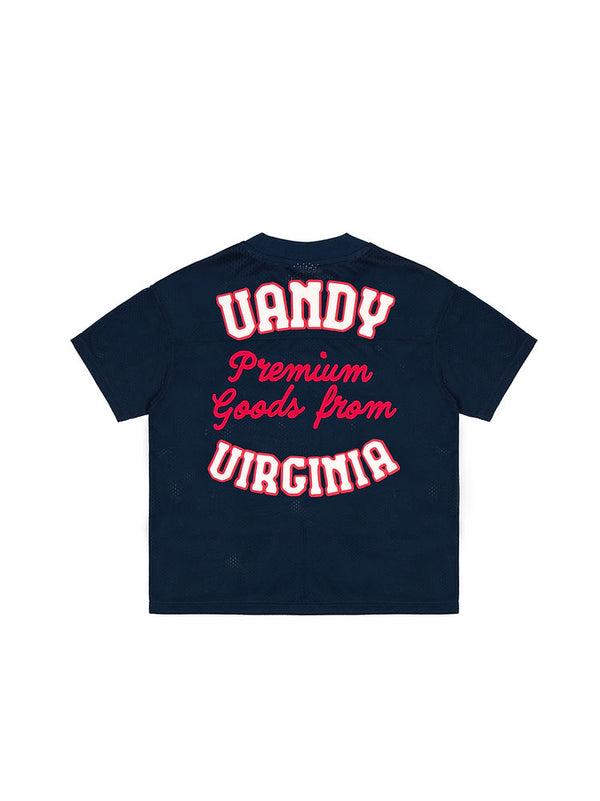 Design Mesh T-shirt - Navy