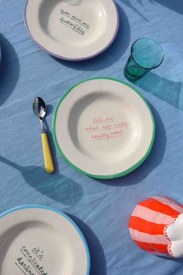 Dessert Plate  - Tell me what you really want
