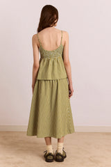 Dinah Cami - Basil Stripe