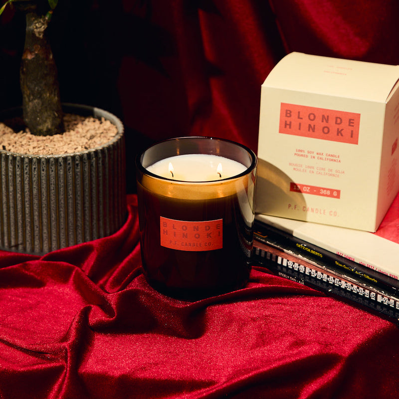 Double Wick Soy Candle - Blonde Hinoki
