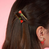 Duo of Thin Roses Hair Clips