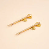 Duo of Thin Roses Hair Clips