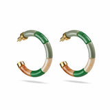 EARRINGS BOLA FLORESTA + TUBE IVORY