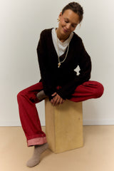 EARRINGS CHAMPI MARRONE