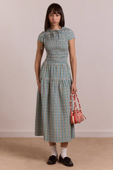 EBBA MIDI DRESS - PICNIC CHECK