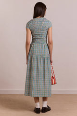 EBBA MIDI DRESS - PICNIC CHECK