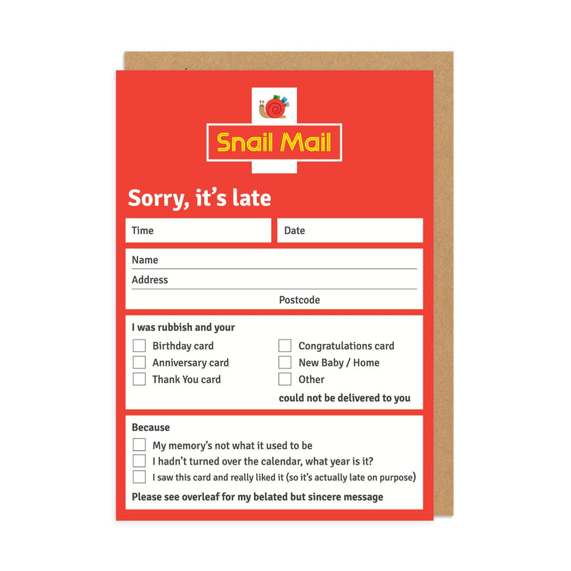 OOH DEER Snail Mail Greeting Card