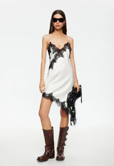 EMERGING MIDI DRESS - PORCELAIN