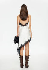 EMERGING MIDI DRESS - PORCELAIN