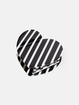 EAT MY SOCKS Love B&W Stripes Hair Claw