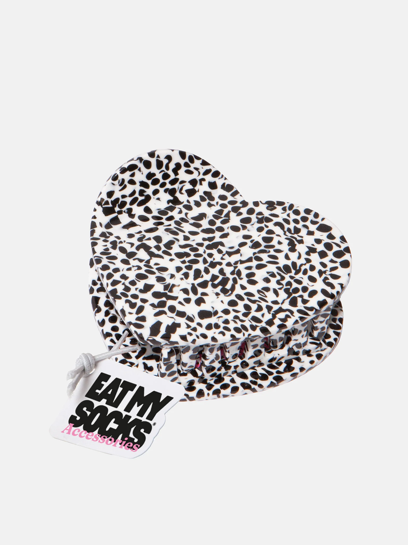 EAT MY SOCKS Heart Hair Claw Dots