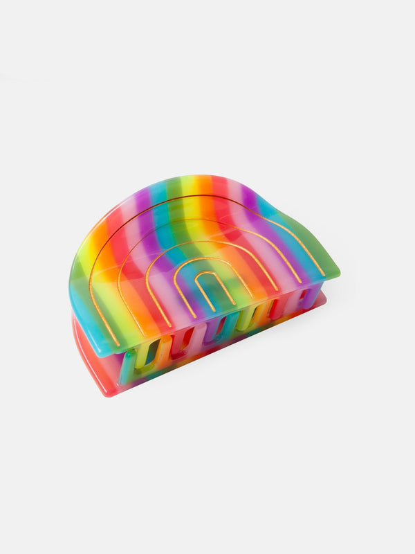EAT MY SOCKS Rainbow Hair Claw