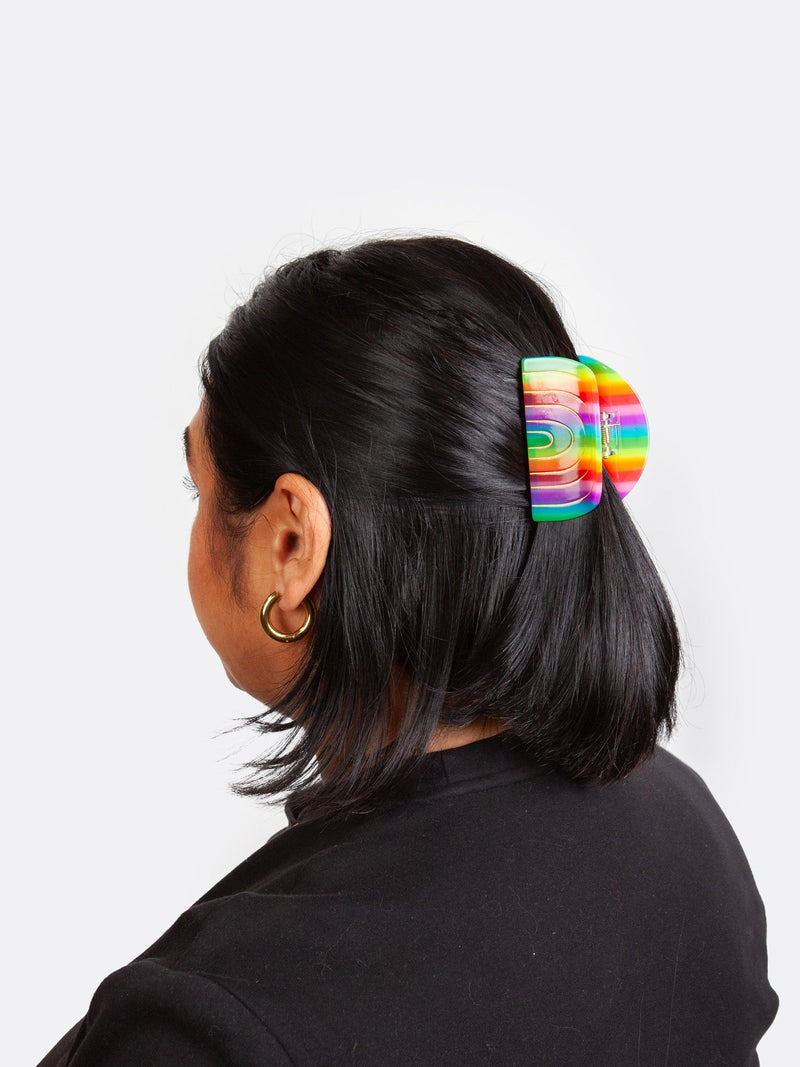 EAT MY SOCKS Rainbow Hair Claw