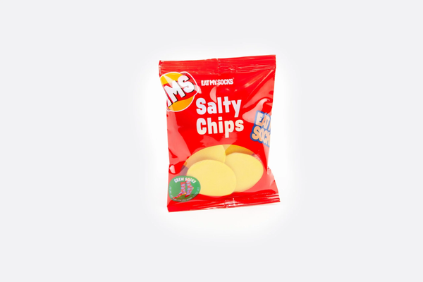 EAT MY SOCK SALTY CHIPS RED