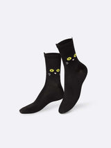 EAT MY SOCKS Socks Cat Walk Black
