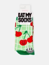 EAT MY SOCKS Cherry Flat Socks