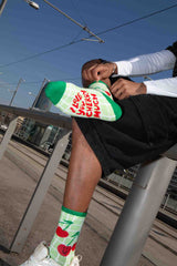 EAT MY SOCKS Cherry Flat Socks