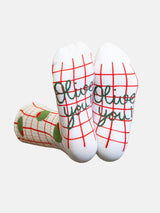 EAT MY SOCKS Olive Flat Socks