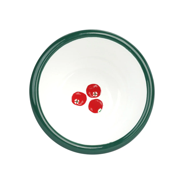 TALKING TABLES Cranberry Red Enamel Bowl 10cm