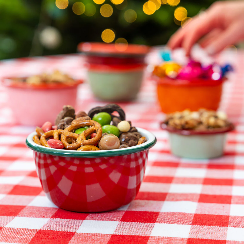 TALKING TABLES Cranberry Red Enamel Bowl 10cm