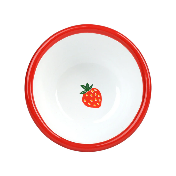 TALKING TABLES Strawberry Enamel Bowl 10cm