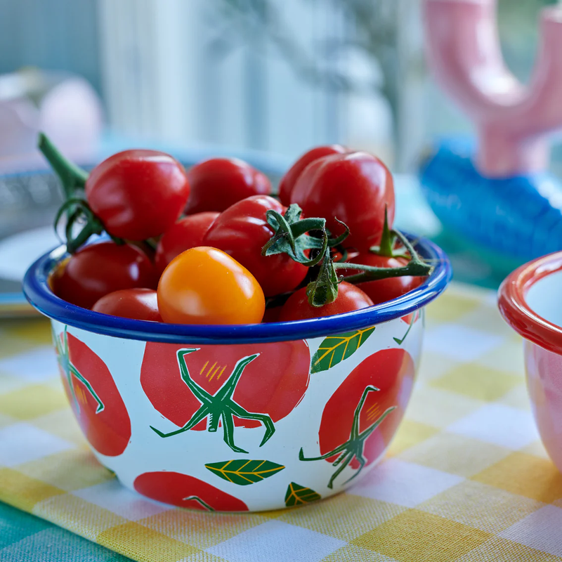 TALKING TABLES Tomato Enamel Bowl 12cm