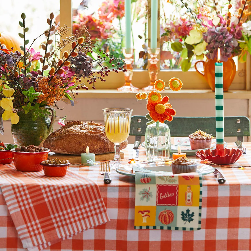 TALKING TABLES Orange Chilli Enamel Dish 8cm