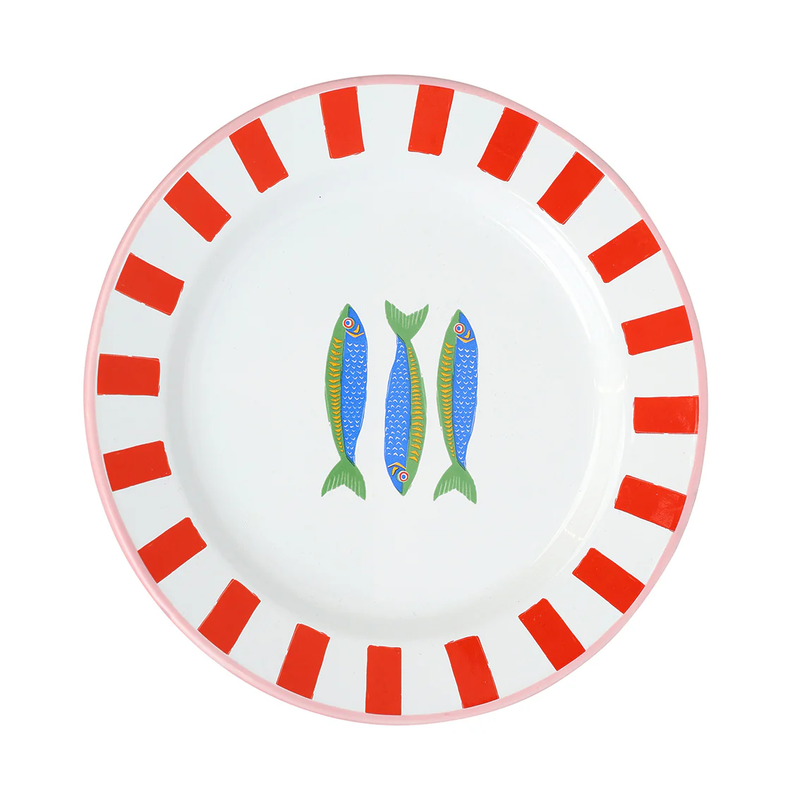TALKING TABLES Fish Enamel Plate 20cm