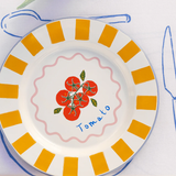 TALKING TABLES Tomato Enamel Plate 25cm